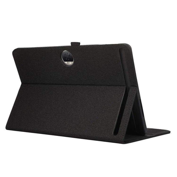 For Honor Pad 9 Leather Case Cloth Texture Tablet Cover Stand with Card Holder