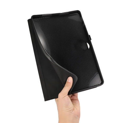 For Honor Pad 9 Leather Case Cloth Texture Tablet Cover Stand with Card Holder