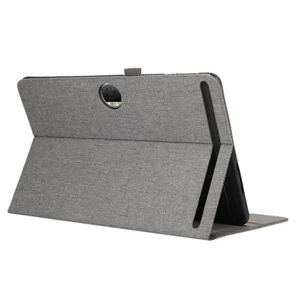 For Honor Pad 9 Leather Case Cloth Texture Tablet Cover Stand with Card Holder