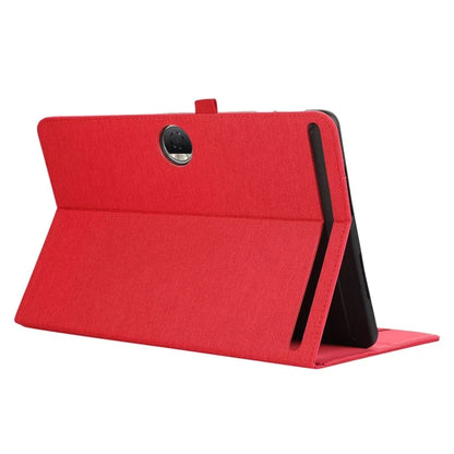 For Honor Pad 9 Leather Case Cloth Texture Tablet Cover Stand with Card Holder