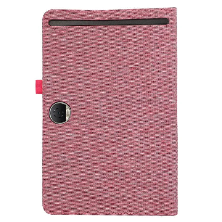 For Honor Pad 9 Leather Case Cloth Texture Tablet Cover Stand with Card Holder