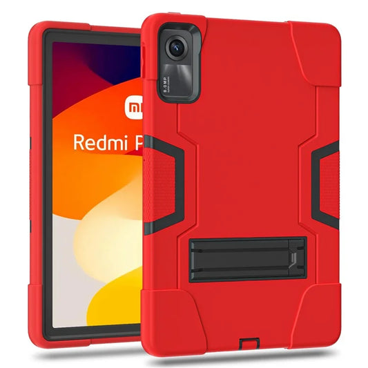 For Xiaomi Redmi Pad SE Case Shockproof Silicone + PC Tablet Cover with Kickstand