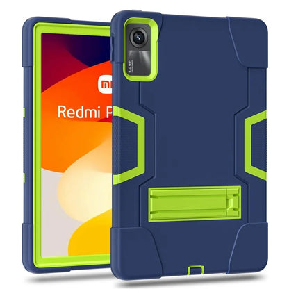 For Xiaomi Redmi Pad SE Case Shockproof Silicone + PC Tablet Cover with Kickstand