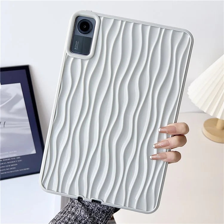For Xiaomi Redmi Pad SE Water Ripple Texture Case Flexible TPU Shockproof Tablet Cover