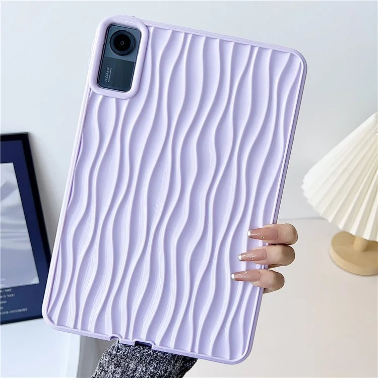 For Xiaomi Redmi Pad SE Water Ripple Texture Case Flexible TPU Shockproof Tablet Cover