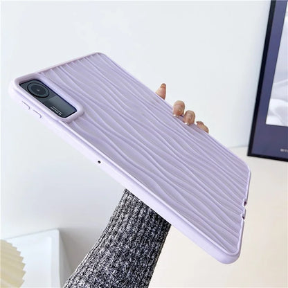 For Xiaomi Redmi Pad SE Water Ripple Texture Case Flexible TPU Shockproof Tablet Cover