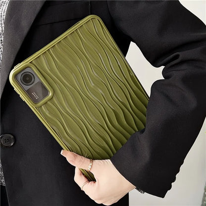 For Xiaomi Redmi Pad SE Water Ripple Texture Case Flexible TPU Shockproof Tablet Cover