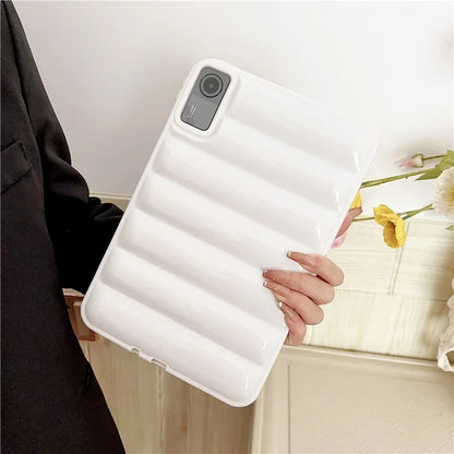 For Xiaomi Redmi Pad SE Soft TPU Case Down Jacket Design Candy Color Cover