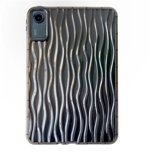 For Xiaomi Redmi Pad SE Clear TPU Case 3D Wave Texture Tablet Cover