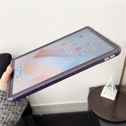For Xiaomi Redmi Pad SE Clear TPU Case 3D Wave Texture Tablet Cover