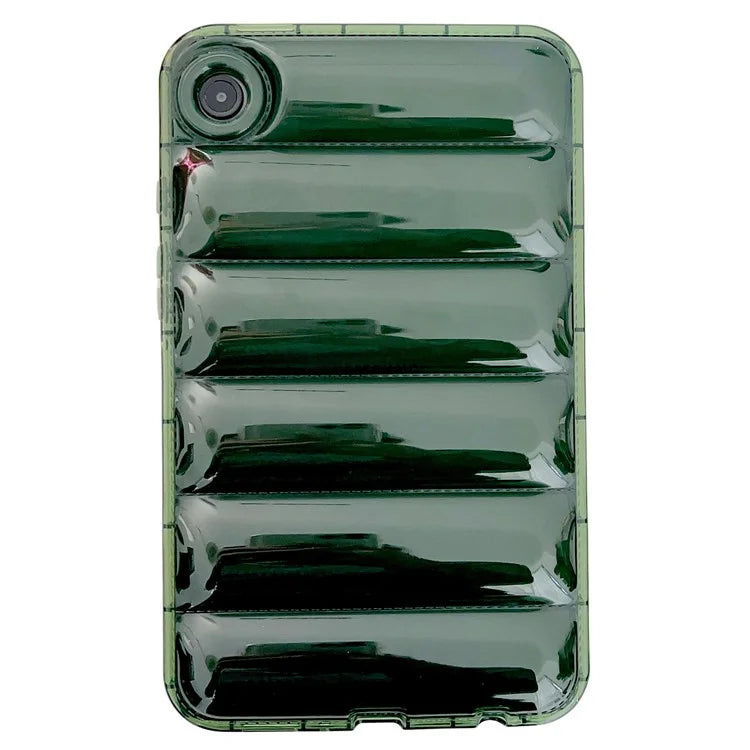 For Samsung Galaxy Tab A9 TPU Case Transparent Down Jacket Design Shock Absorption