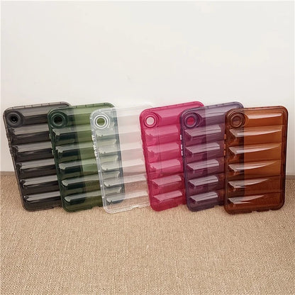 For Samsung Galaxy Tab A9 TPU Case Transparent Down Jacket Design Shock Absorption