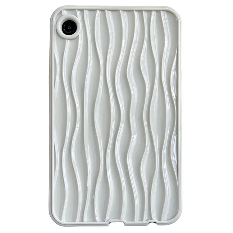 For Samsung Galaxy Tab A9+ Solid Color TPU Case Water Ripple Pattern Wave Shape