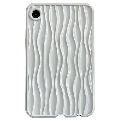 For Samsung Galaxy Tab A9+ Solid Color TPU Case Water Ripple Pattern Wave Shape
