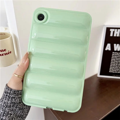 For Samsung Galaxy Tab A9+ Protective Case TPU Airbag Down Jacket Tablet Cover