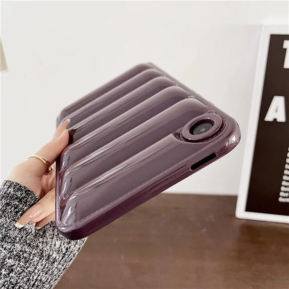 For Samsung Galaxy Tab A9 Candy Color Case Down Jacket Soft Touch Tablet Cover