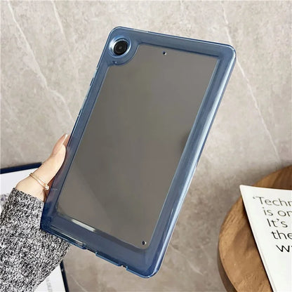 For Samsung Galaxy Tab A9+ Protective Cover TPU + Acrylic Transparent Back Tablet Case