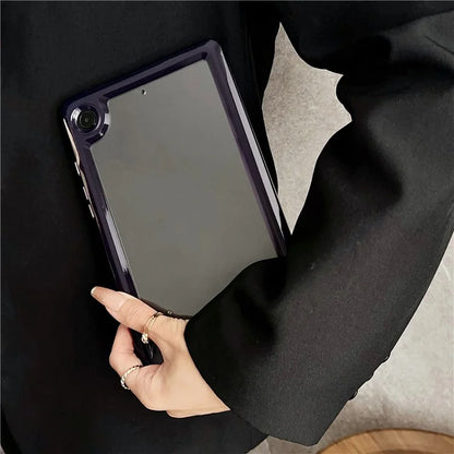 For Samsung Galaxy Tab A9+ Protective Cover TPU + Acrylic Transparent Back Tablet Case