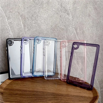 For Samsung Galaxy Tab A9+ Protective Cover TPU + Acrylic Transparent Back Tablet Case