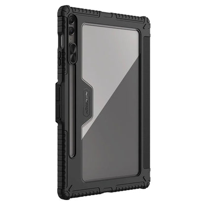 NILLKIN Bumper Leather Case Pro for Samsung Galaxy Tab S9 FE+ Tablet Cover Anti-fall Auto Wake / Sleep Case