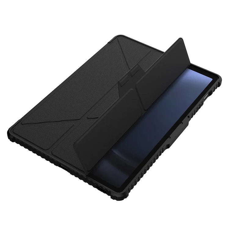 NILLKIN Bumper Leather Case Pro for Samsung Galaxy Tab S9 FE+ Tablet Cover Anti-fall Auto Wake / Sleep Case