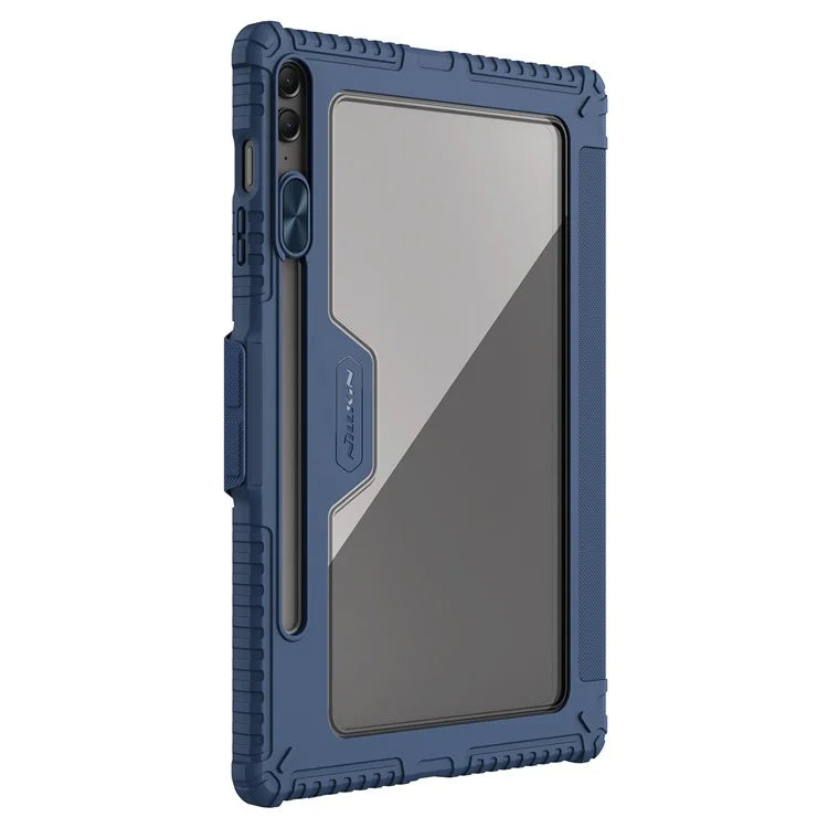 NILLKIN Bumper Leather Case Pro for Samsung Galaxy Tab S9 FE+ Tablet Cover Anti-fall Auto Wake / Sleep Case