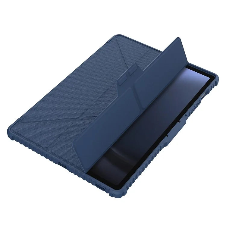 NILLKIN Bumper Leather Case Pro for Samsung Galaxy Tab S9 FE+ Tablet Cover Anti-fall Auto Wake / Sleep Case