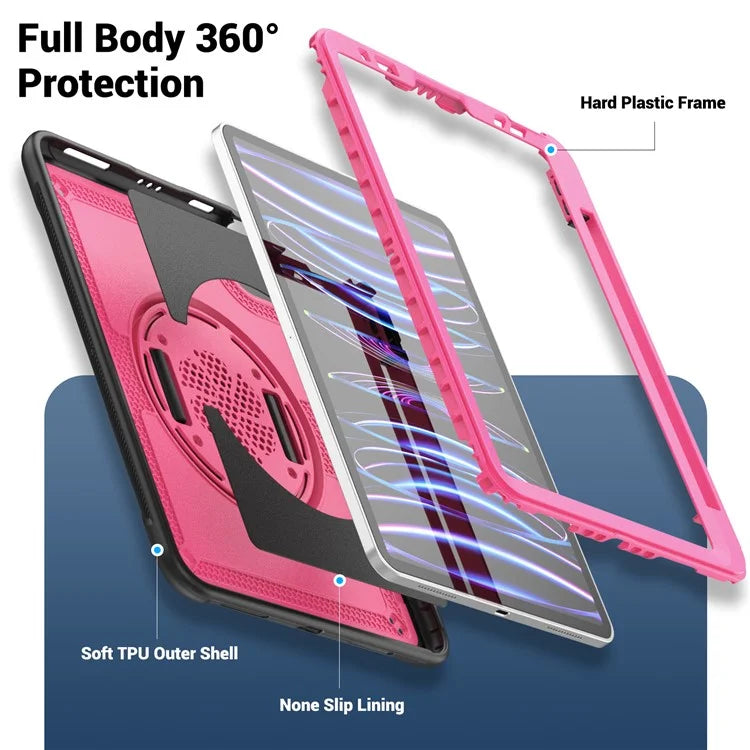 For iPad Pro 11 (2018) / (2020) / (2021) / (2022) / iPad Air (2020) / (2022) Case Kickstand Tablet Cover with Pencil Holder