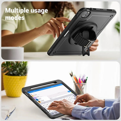 For iPad Pro 11 (2018) / (2020) / (2021) / (2022) / iPad Air (2020) / (2022) Case Kickstand Tablet Cover with Pencil Holder