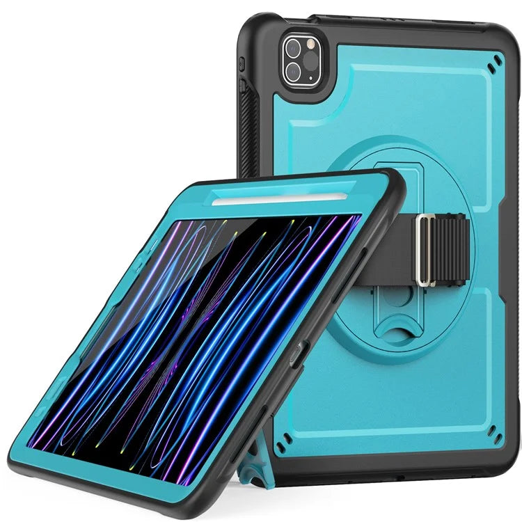 For iPad Pro 11 (2018) / (2020) / (2021) / (2022) / iPad Air (2020) / (2022) Case Kickstand Tablet Cover with Pencil Holder
