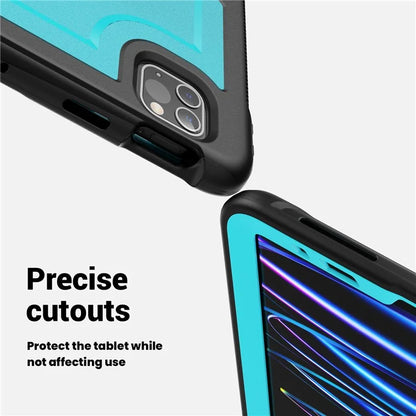 For iPad Pro 11 (2018) / (2020) / (2021) / (2022) / iPad Air (2020) / (2022) Case Kickstand Tablet Cover with Pencil Holder