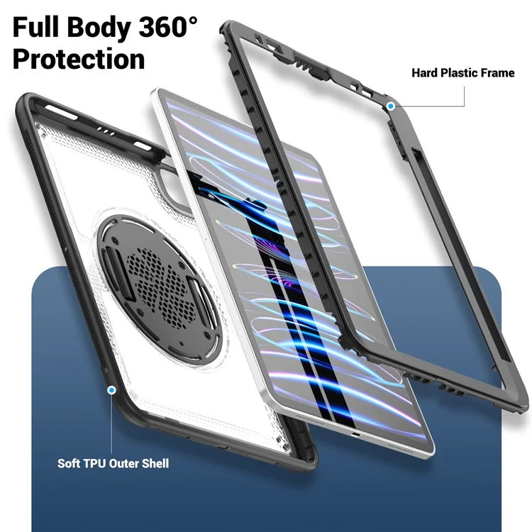 For iPad Pro 11 (2018) / (2020) / (2021) / (2022) / iPad Air (2020) / (2022) Case Kickstand Tablet Cover with Pencil Holder