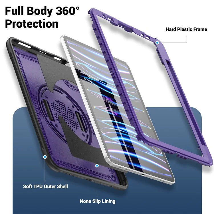 For iPad Pro 11 (2018) / (2020) / (2021) / (2022) / iPad Air (2020) / (2022) Case Kickstand Tablet Cover with Pencil Holder