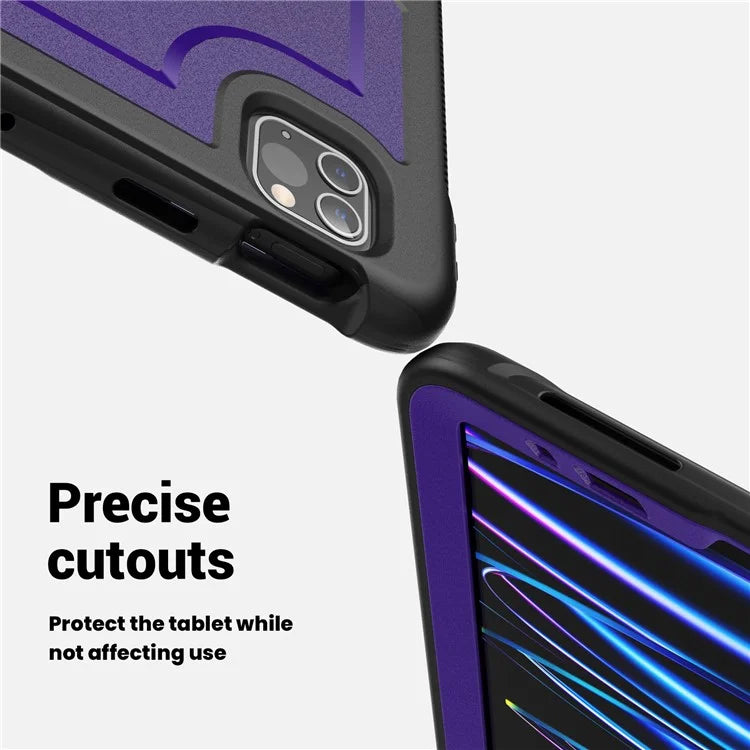For iPad Pro 11 (2018) / (2020) / (2021) / (2022) / iPad Air (2020) / (2022) Case Kickstand Tablet Cover with Pencil Holder