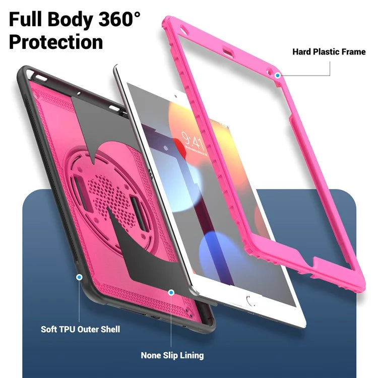 For iPad 10.2 (2019) / (2020)(2021) / iPad Pro 10.5-inch (2017) / iPad Air 10.5 inch (2019) Case Hand Strap Tablet Cover