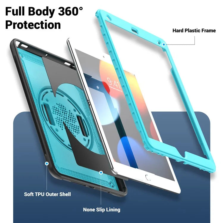 For iPad 10.2 (2019) / (2020)(2021) / iPad Pro 10.5-inch (2017) / iPad Air 10.5 inch (2019) Case Hand Strap Tablet Cover