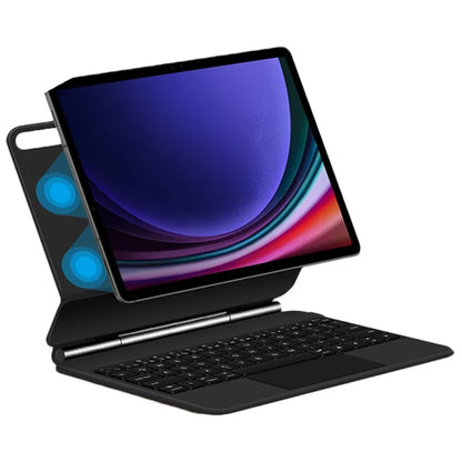 For Samsung Galaxy Tab S9 Leather Case Full Protection Bluetooth Keyboard with Touchpad
