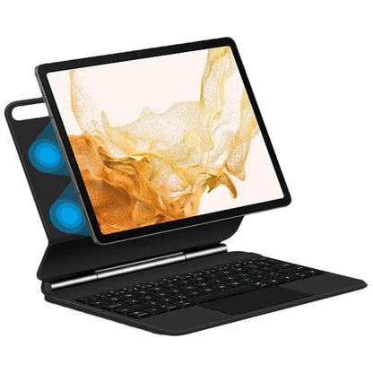 For Samsung Galaxy Tab S8 Leather Stand Cover + Wireless Trackpad Keyboard