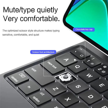 For Xiaomi Pad 6 Stand Tablet Case Protective Cover with Bluetooth Touchpad Keyboard