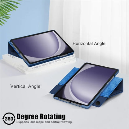 For Samsung Galaxy Tab A9+ SM-X210 SM-X216 SM-X218 Case Leather Tablet Rotary Stand Cover