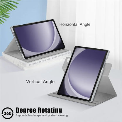 For Samsung Galaxy Tab A9+ SM-X210 SM-X216 SM-X218 Case Leather Tablet Rotary Stand Cover