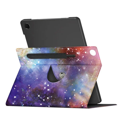 For Samsung Galaxy Tab A9+ SM-X210 SM-X216 SM-X218 Case Pattern Printing Leather Tablet Rotary Stand Cover