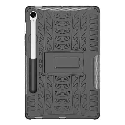 For Samsung Galaxy Tab S9 FE Kickstand Case TPU+PC Tablet Cover Tire Texture
