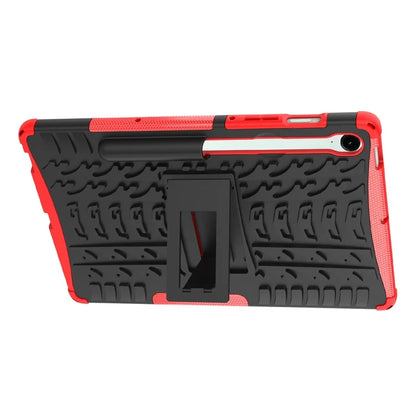 For Samsung Galaxy Tab S9 FE Kickstand Case TPU+PC Tablet Cover Tire Texture