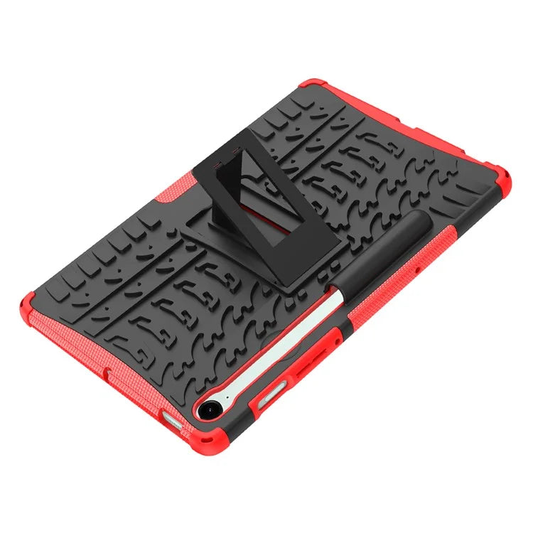 For Samsung Galaxy Tab S9 FE Kickstand Case TPU+PC Tablet Cover Tire Texture