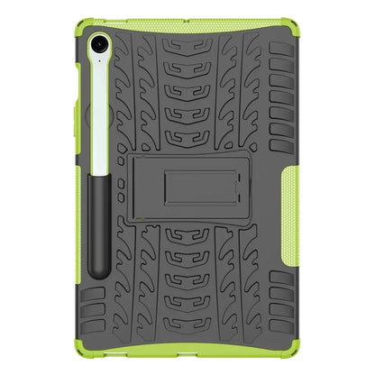 For Samsung Galaxy Tab S9 FE Kickstand Case TPU+PC Tablet Cover Tire Texture