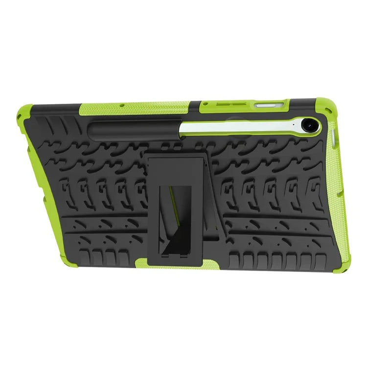 For Samsung Galaxy Tab S9 FE Kickstand Case TPU+PC Tablet Cover Tire Texture