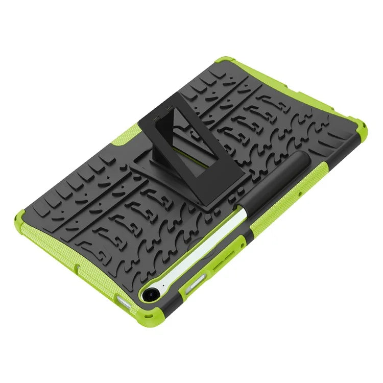 For Samsung Galaxy Tab S9 FE Kickstand Case TPU+PC Tablet Cover Tire Texture