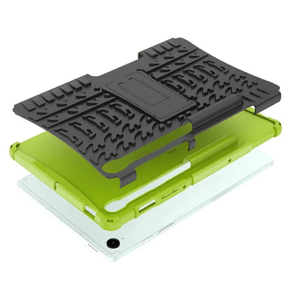 For Samsung Galaxy Tab S9 FE Kickstand Case TPU+PC Tablet Cover Tire Texture