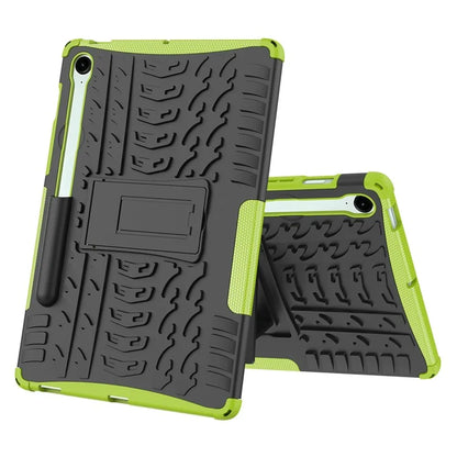For Samsung Galaxy Tab S9 FE Kickstand Case TPU+PC Tablet Cover Tire Texture